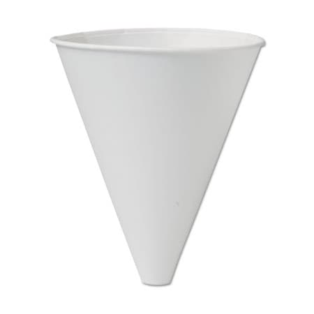 Dart BARE ECO-Forward Treated Paper Funnel Cups, 10oz. White, 4PK 10BFC